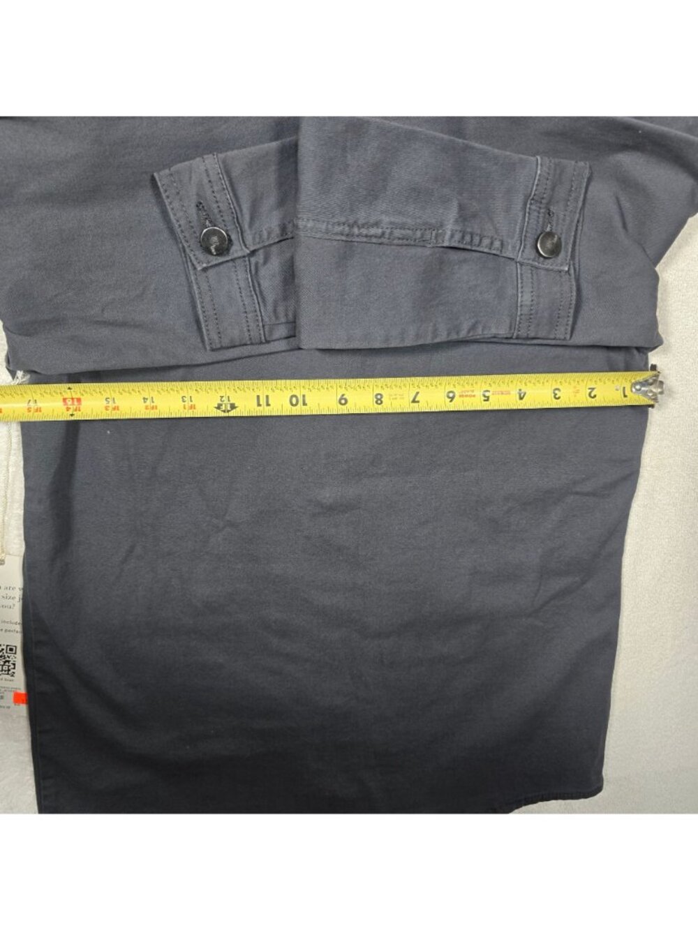 1822 Denim Women's Utility Jacket Black Button Front 4 Pocket XS NWT Cotton - Picture 5 of 8